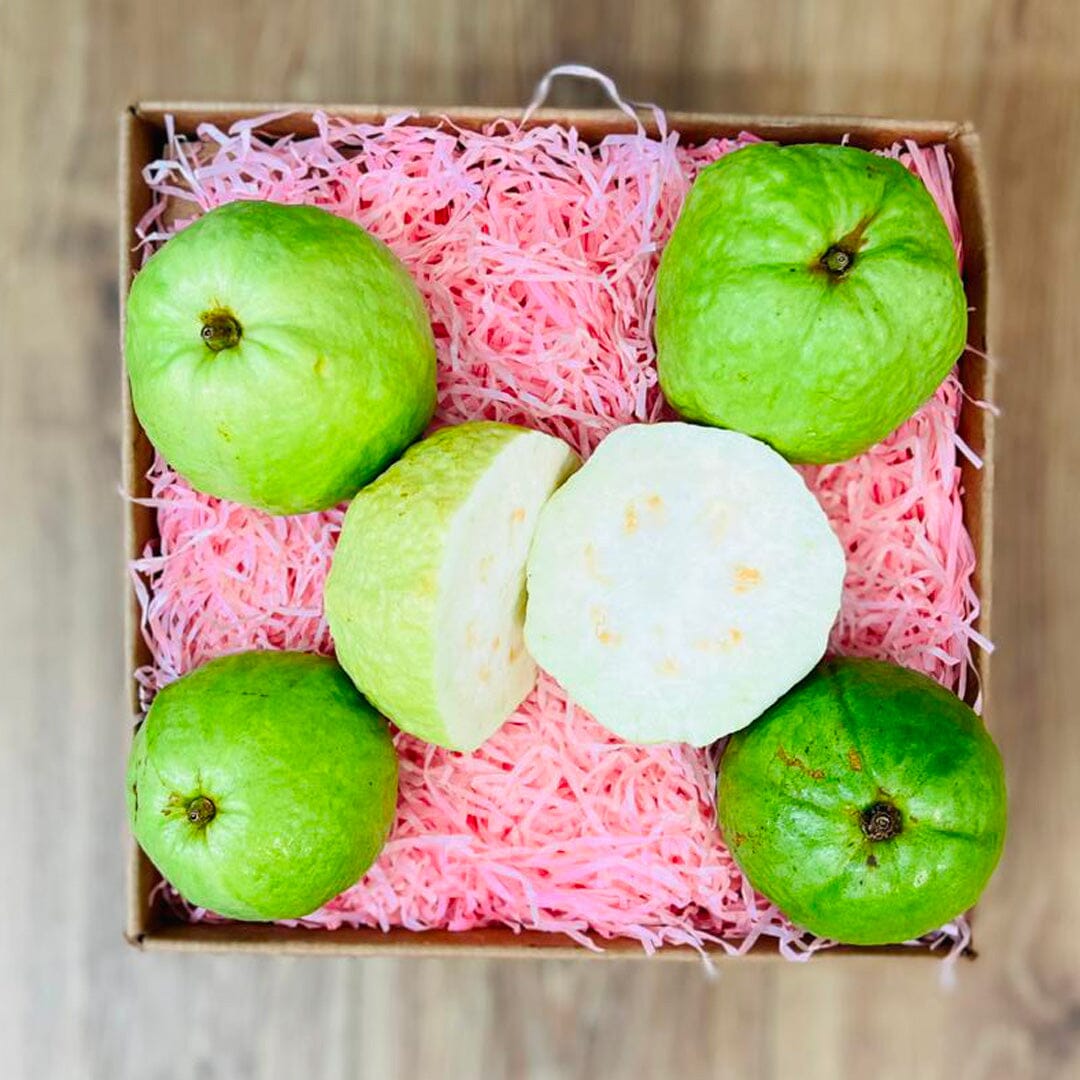 Fresh Tropical White Guava Box (Thai Guava) Produce Box Tropical Fruit Box 3 lbs 
