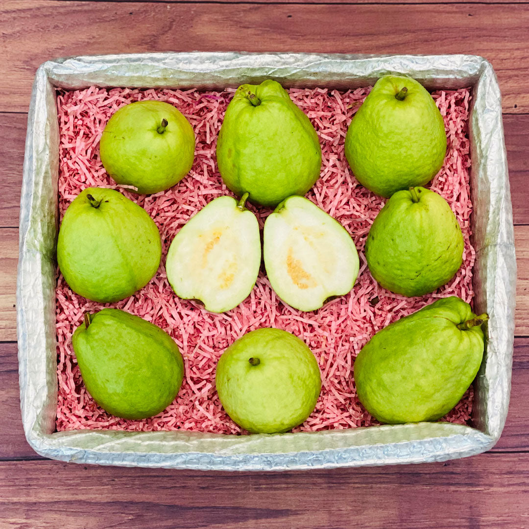 China White Guava Fruit BoxLarge (8 Pounds) 