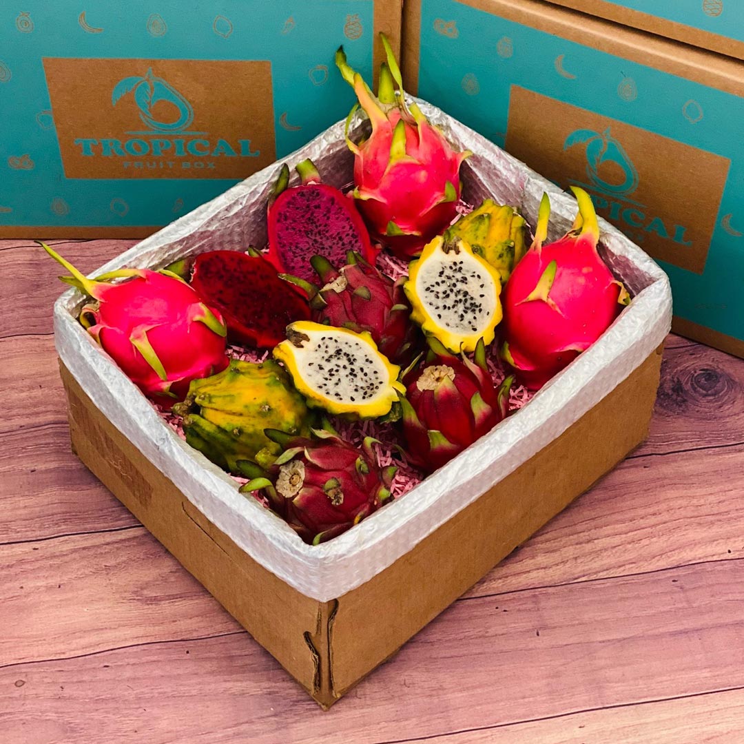 Dragon Fruit | Pitahaya Mix Box Dragon Fruit Tropical Fruit Box Large (10 Pounds) 