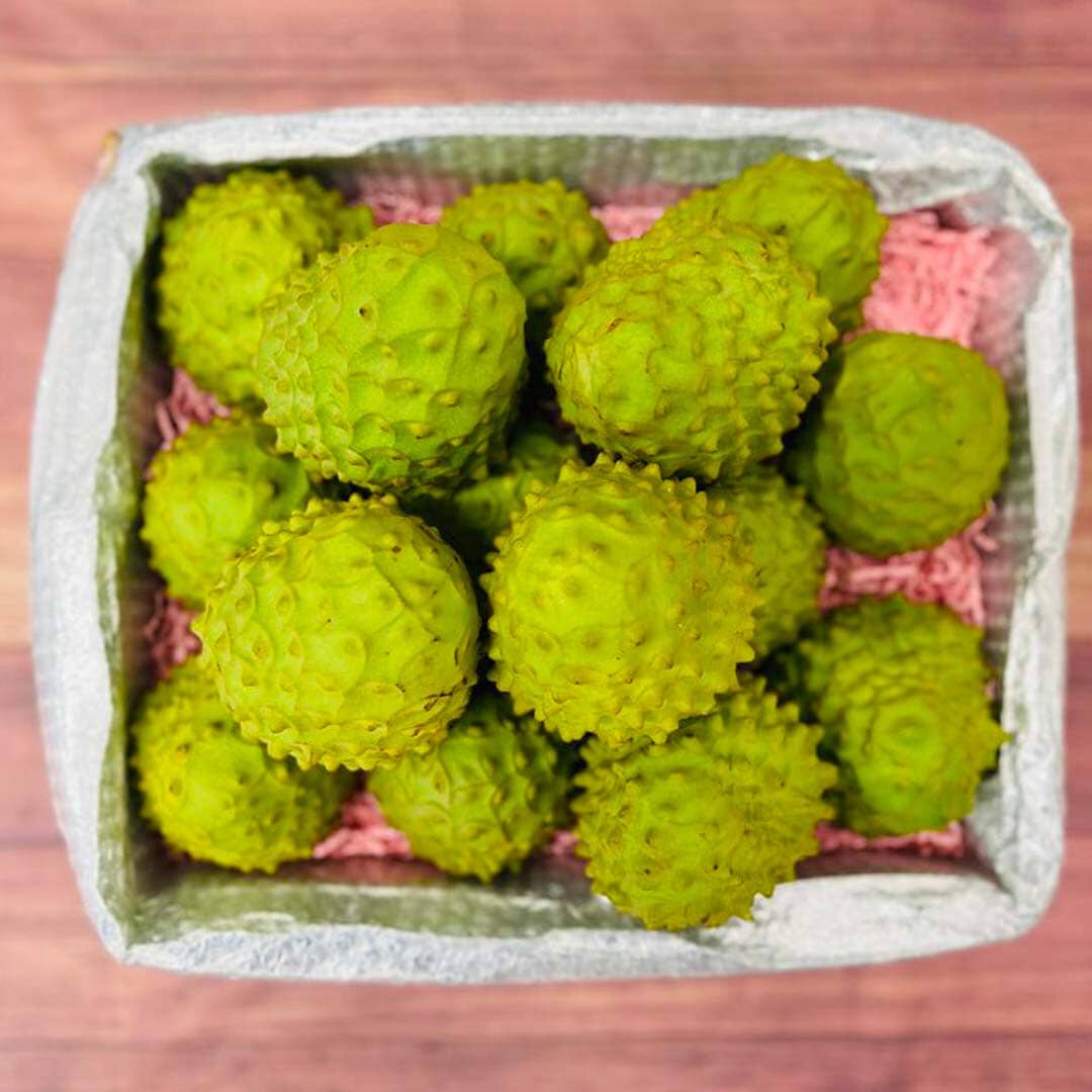 Cherimoya Fruit (Custard Apple) Box Specialty Box Tropical Fruit Box Large (16 Pounds) 