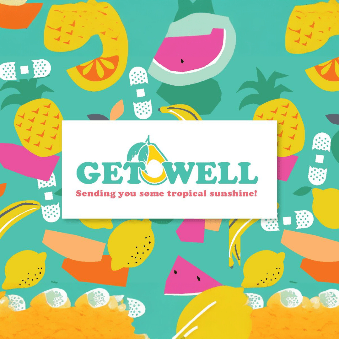 Get Well Tropical Fruit Box 