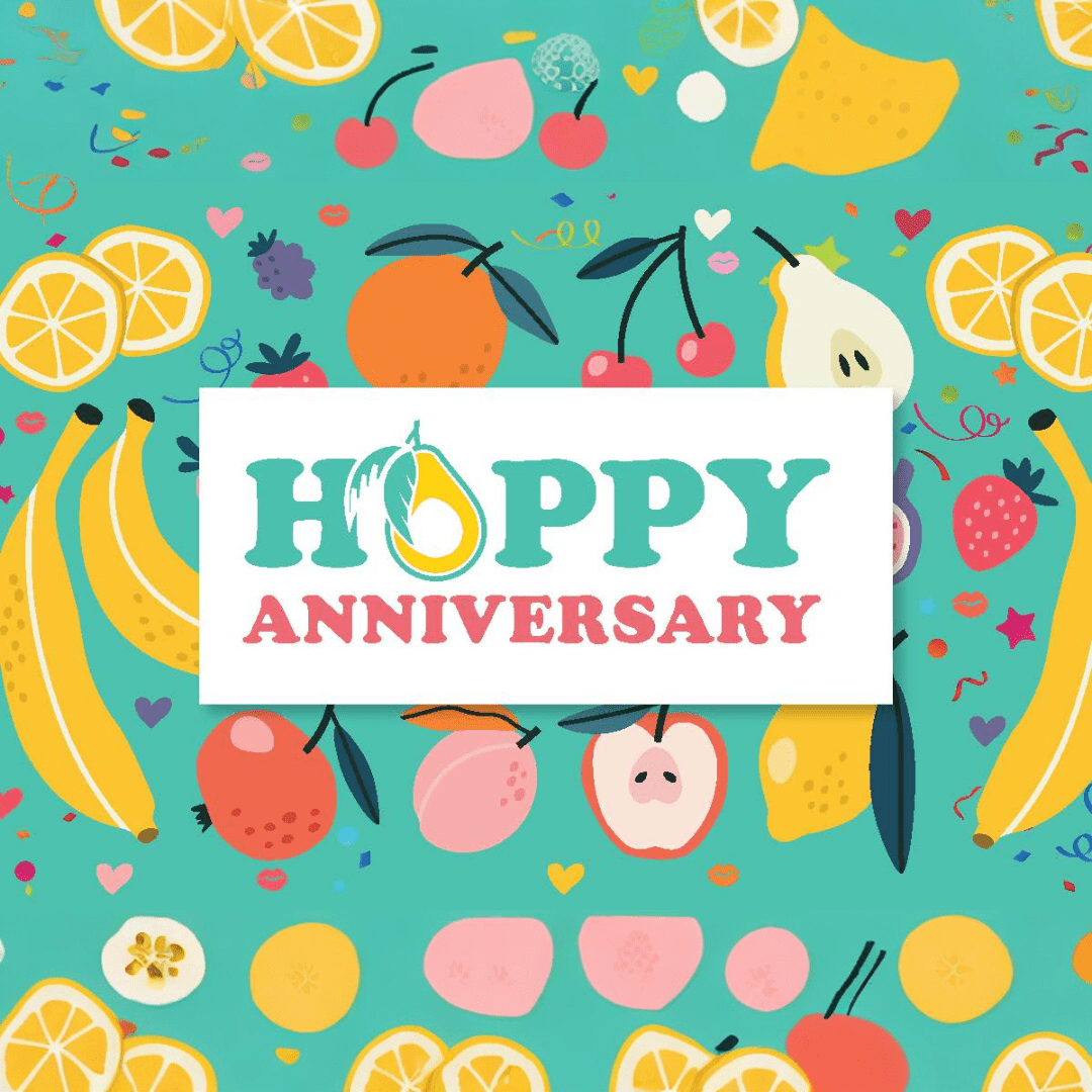 Happy Anniversary Tropical Fruit Box 