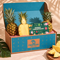 Thumbnail for Honeyglow™ Pineapple GoogleON Tropical Fruit Box 3 ct Merry Christmas 
