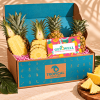 Thumbnail for Honeyglow™ Pineapple GoogleON Tropical Fruit Box 4 ct Get Well 