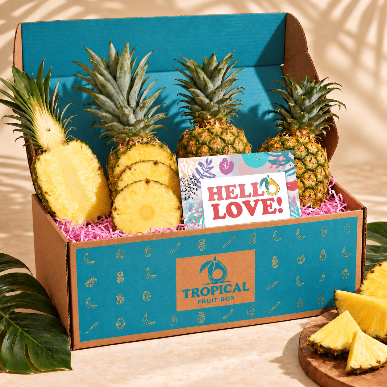 Honeyglow™ Pineapple GoogleON Tropical Fruit Box 4 ct Love you 