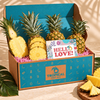 Thumbnail for Honeyglow™ Pineapple GoogleON Tropical Fruit Box 4 ct Love you 