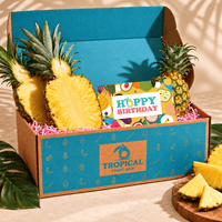 Thumbnail for Honeyglow™ Pineapple GoogleON Tropical Fruit Box 2 ct Happy Birthday 