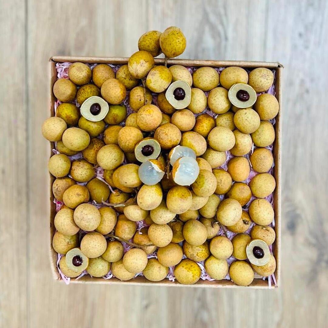 Longan / Dragon Eye Fruit Box GoogleON Tropical Fruit Box Small (3 Pounds) 