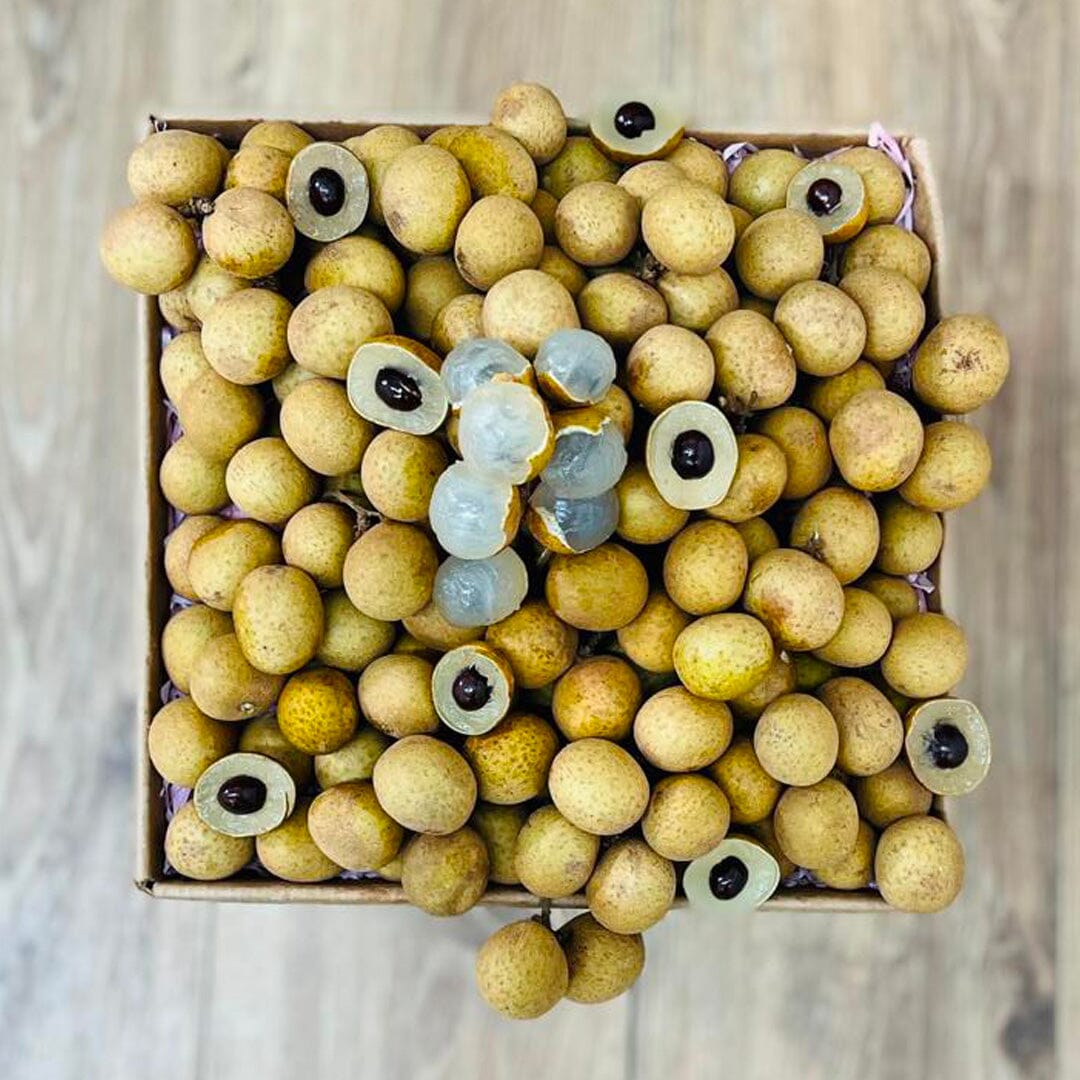 Longan / Dragon Eye Fruit Box GoogleON Tropical Fruit Box Regular (5 Pounds) 