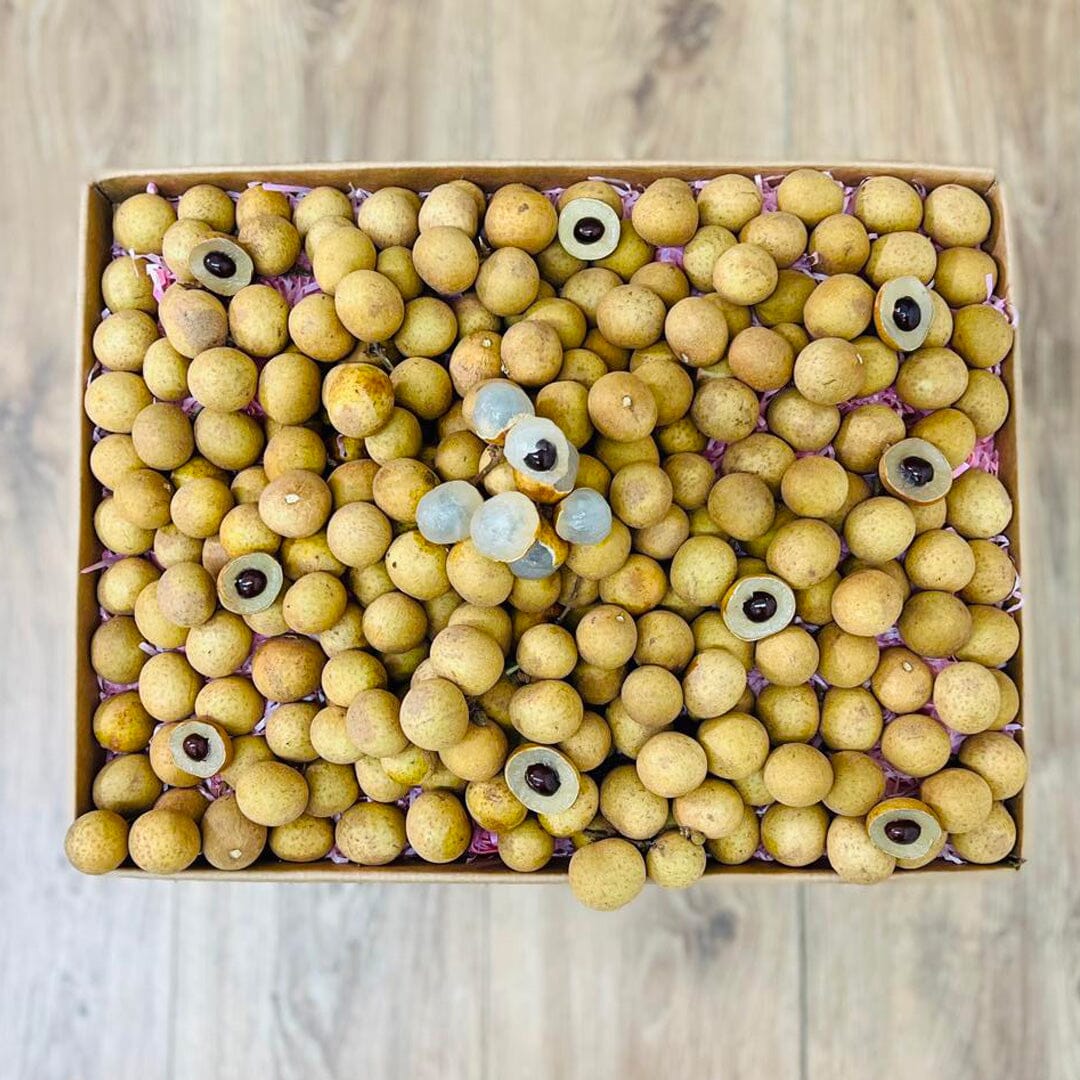 Longan / Dragon Eye Fruit Box GoogleON Tropical Fruit Box Large (8 Pounds) 