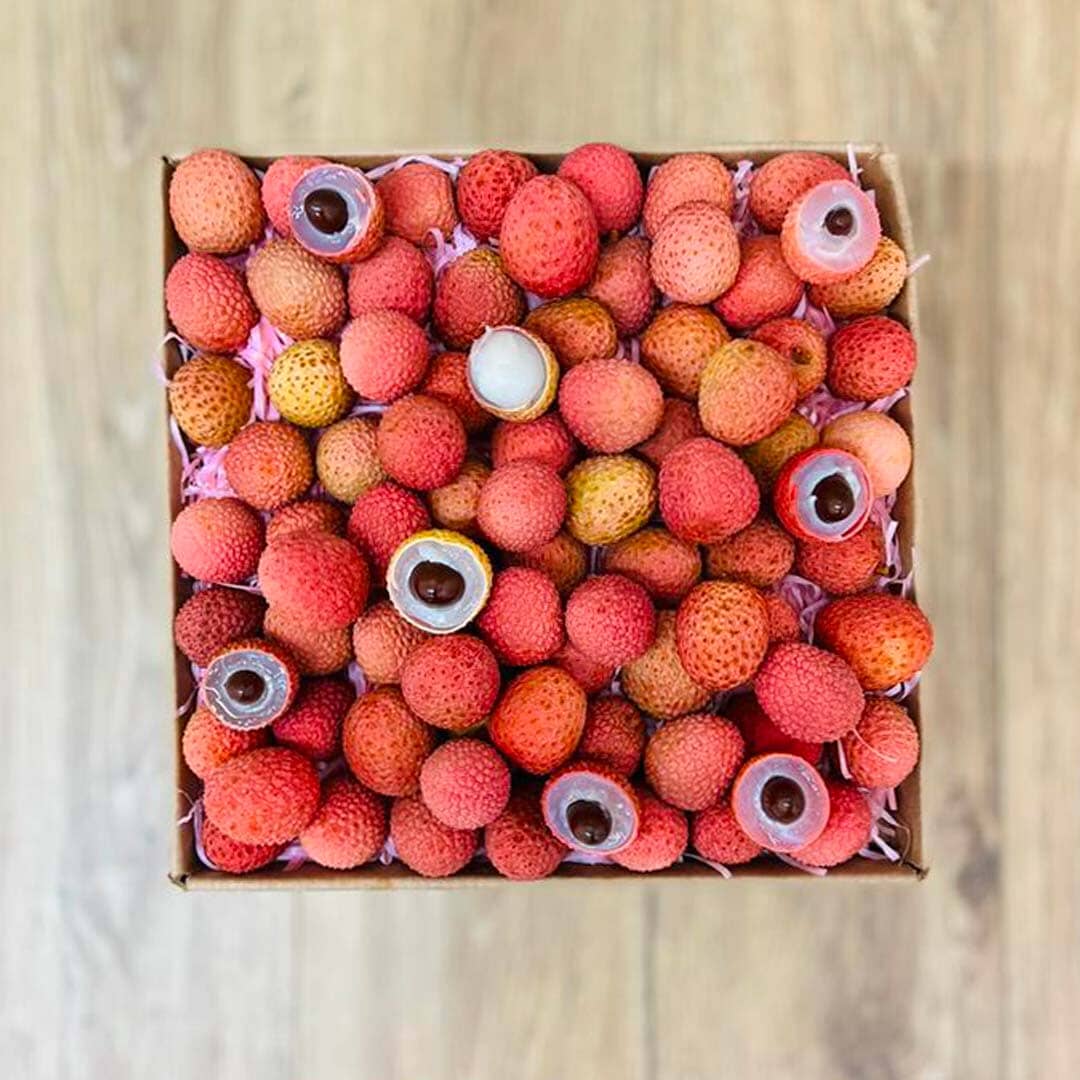 Fresh Lychee Fruit Box Specialty Box Tropical Fruit Box Small (3 Pounds) 
