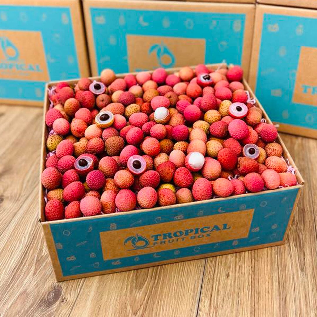Fresh Lychee Fruit Box Specialty Box Tropical Fruit Box Large Box (8 Pounds) 