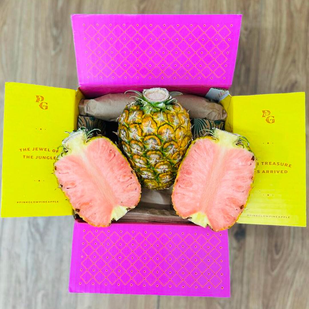 Pinkglow® Pink Pineapple Duo Box Specialty Box Tropical Fruit Box 