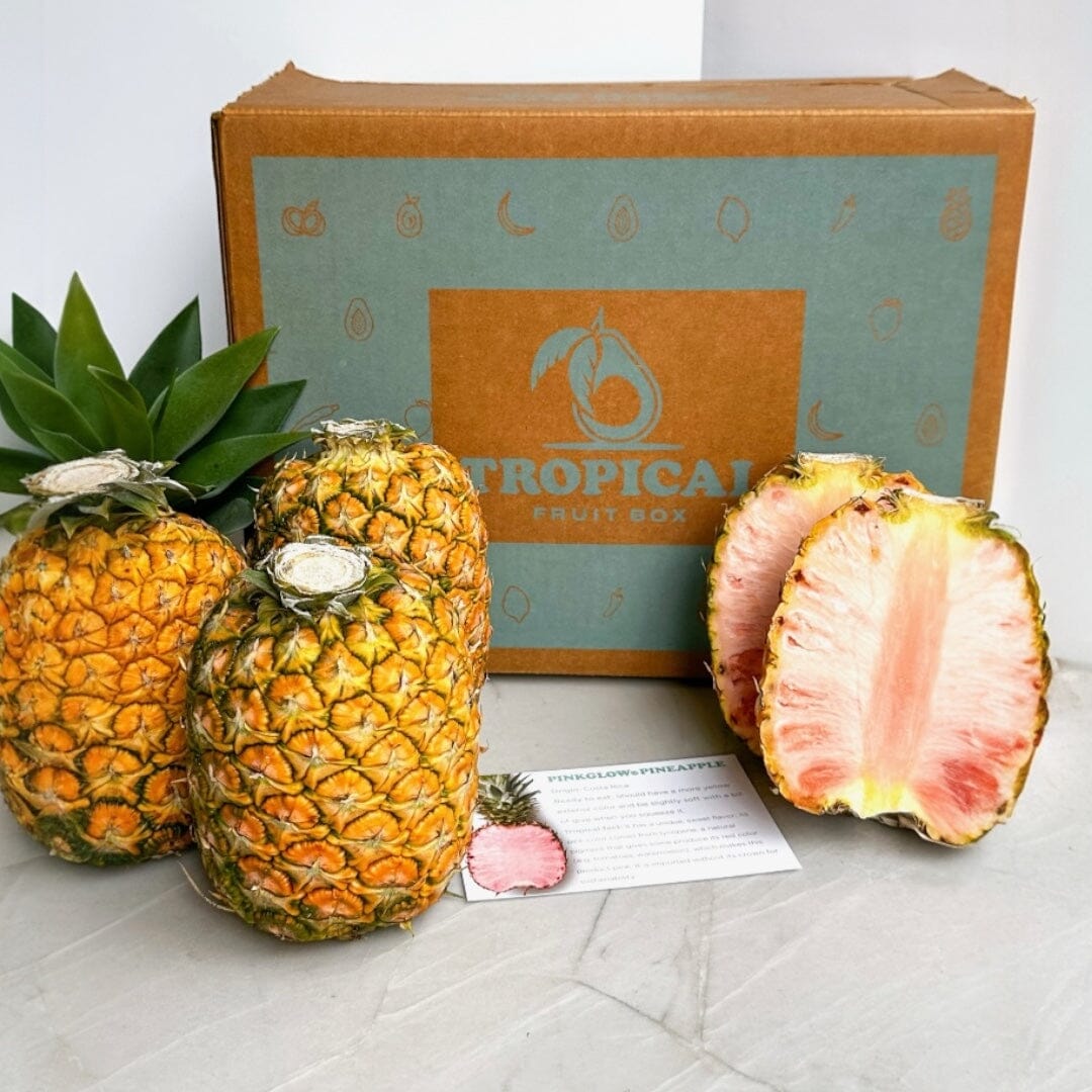 PinkGlow® Pink Pineapple Quartet Box - Tropical Fruit Box