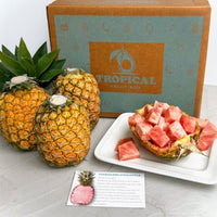 Thumbnail for PinkGlow® Pink Pineapple Quartet Box GoogleON Tropical Fruit Box 
