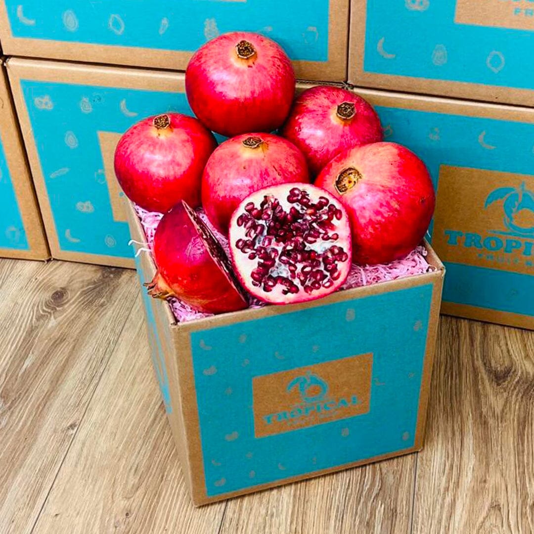 Pomegranate Box Specialty Box Tropical Fruit Box Large (8 lbs) 