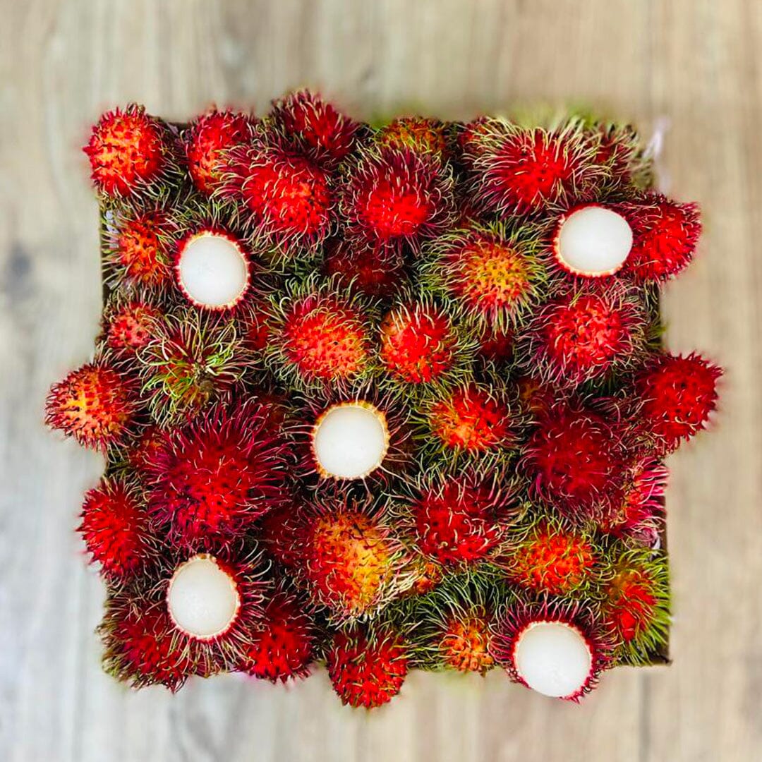 Rambutan - Order A Box of Rambutan Online from Tropical Fruit Box Small (3 Pounds)