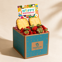 Thumbnail for Strawberry HoneyGlow Double Delight Box Tropical Fruit Box Happy Birthday 