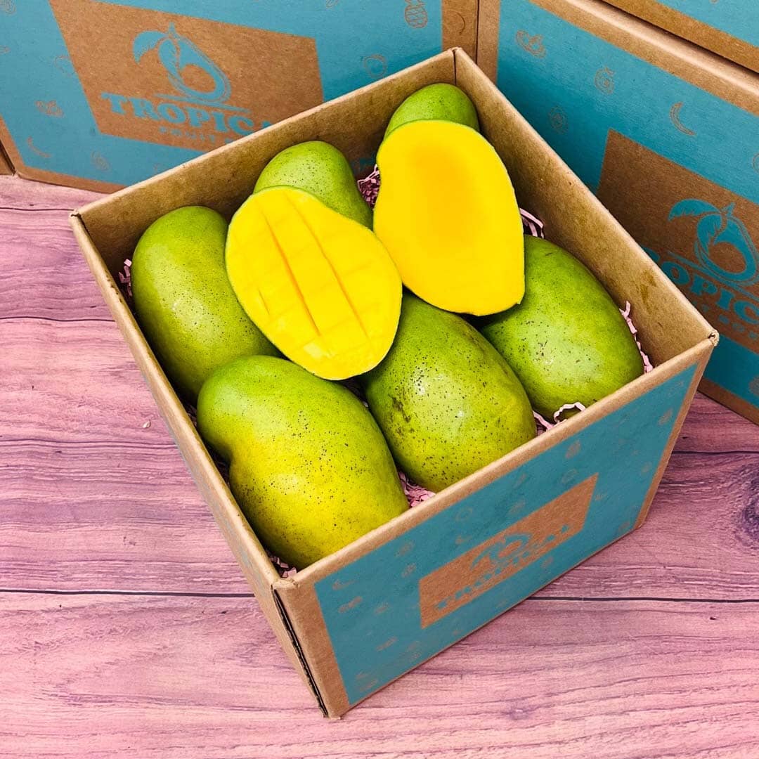 The Superb Francis Mango Box Produce Box Tropical Fruit Box Medium (5 Pounds) 