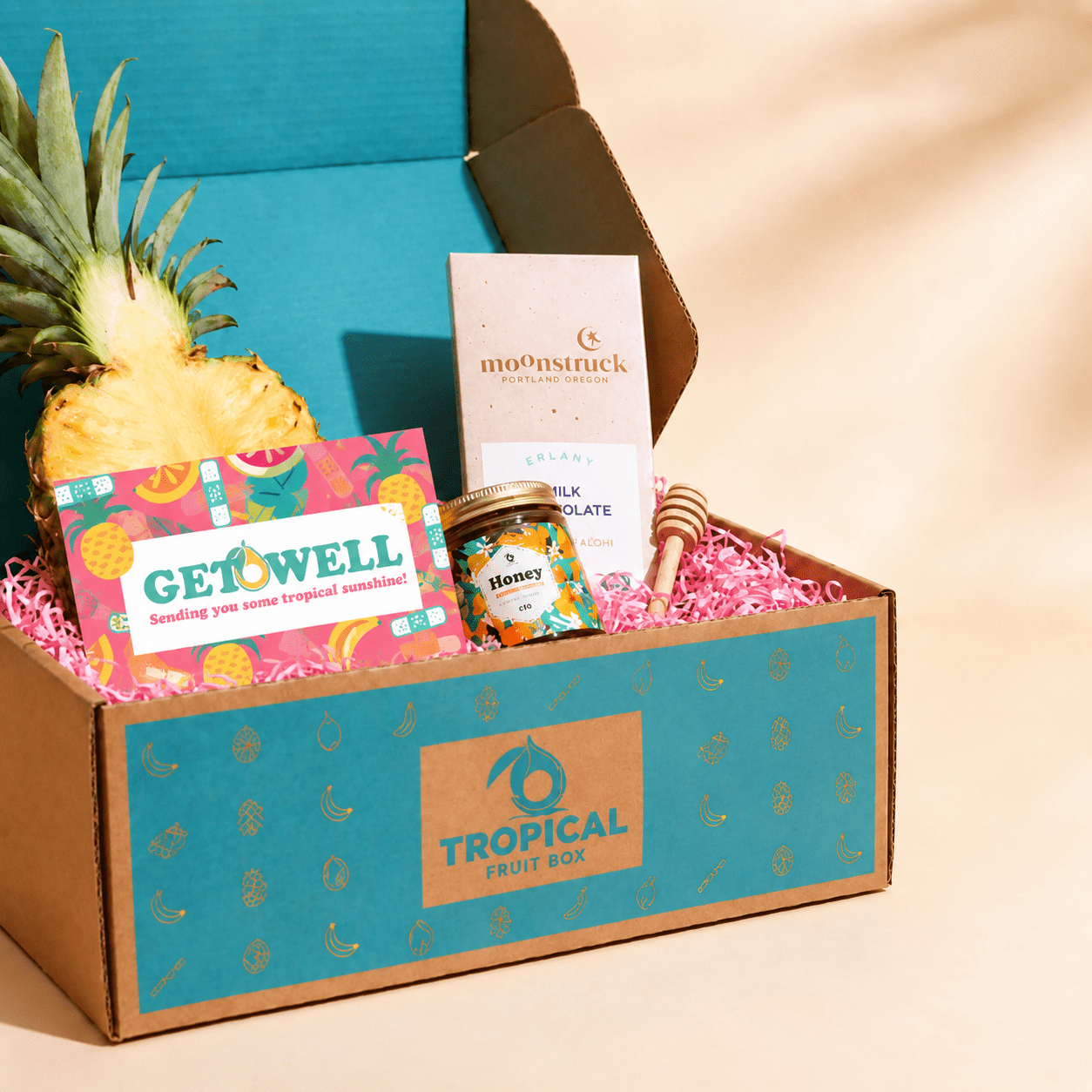 Sweet Glow Box GoogleON Tropical Fruit Box Get Well 