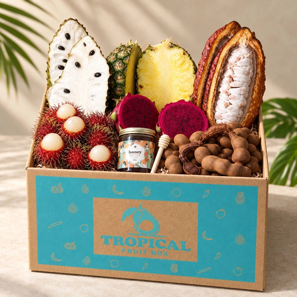 Taste the Exotics Fruit Box GoogleON Tropical Fruit Box 