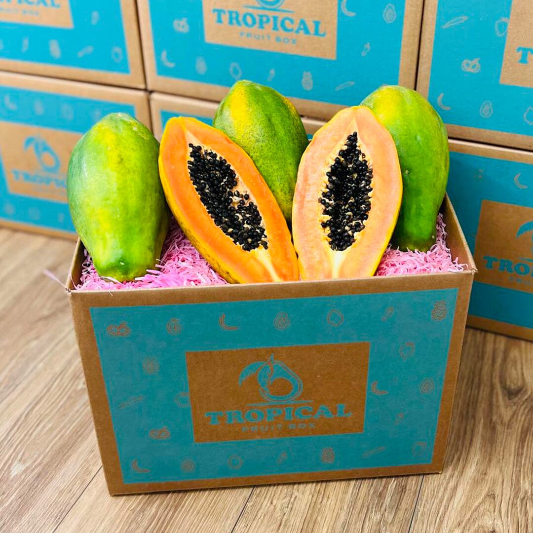 Tropical Fresh Papaya Box GoogleON Tropical Fruit Box Large (12 lbs) 