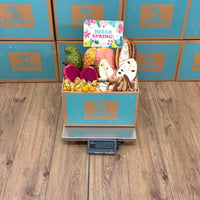 Thumbnail for Tropical Fruit Box exotic fruit assortment with dragon fruit, soursop, pineapple, cherimoya, lychee, tamarind, and honey.