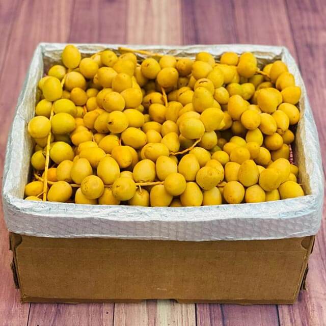 7lb Yellow Barhi Dates – California Crispy Sweet, Dried Fruit, Vegan Gluten Free GMO Free, 10 Strawberry Street