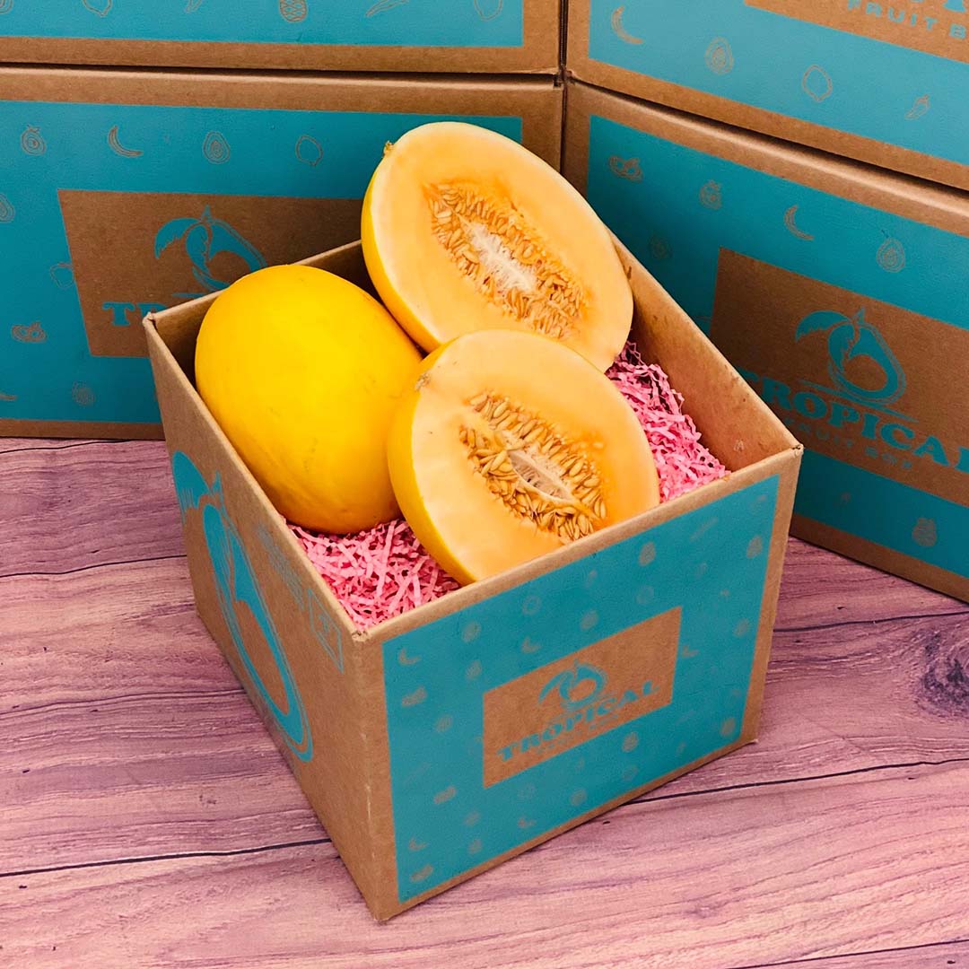 Box Ofmelon Canary Melon - Order Your Fresh Canary Melon Box Online Today - Regular ...