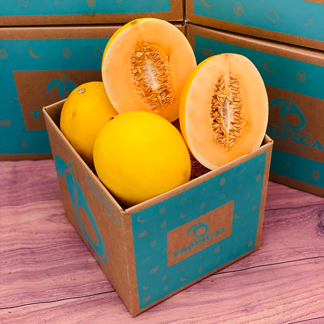 Box Ofmelon Canary Melon - Order Your Fresh Canary Melon Box Online Today - Regular ...