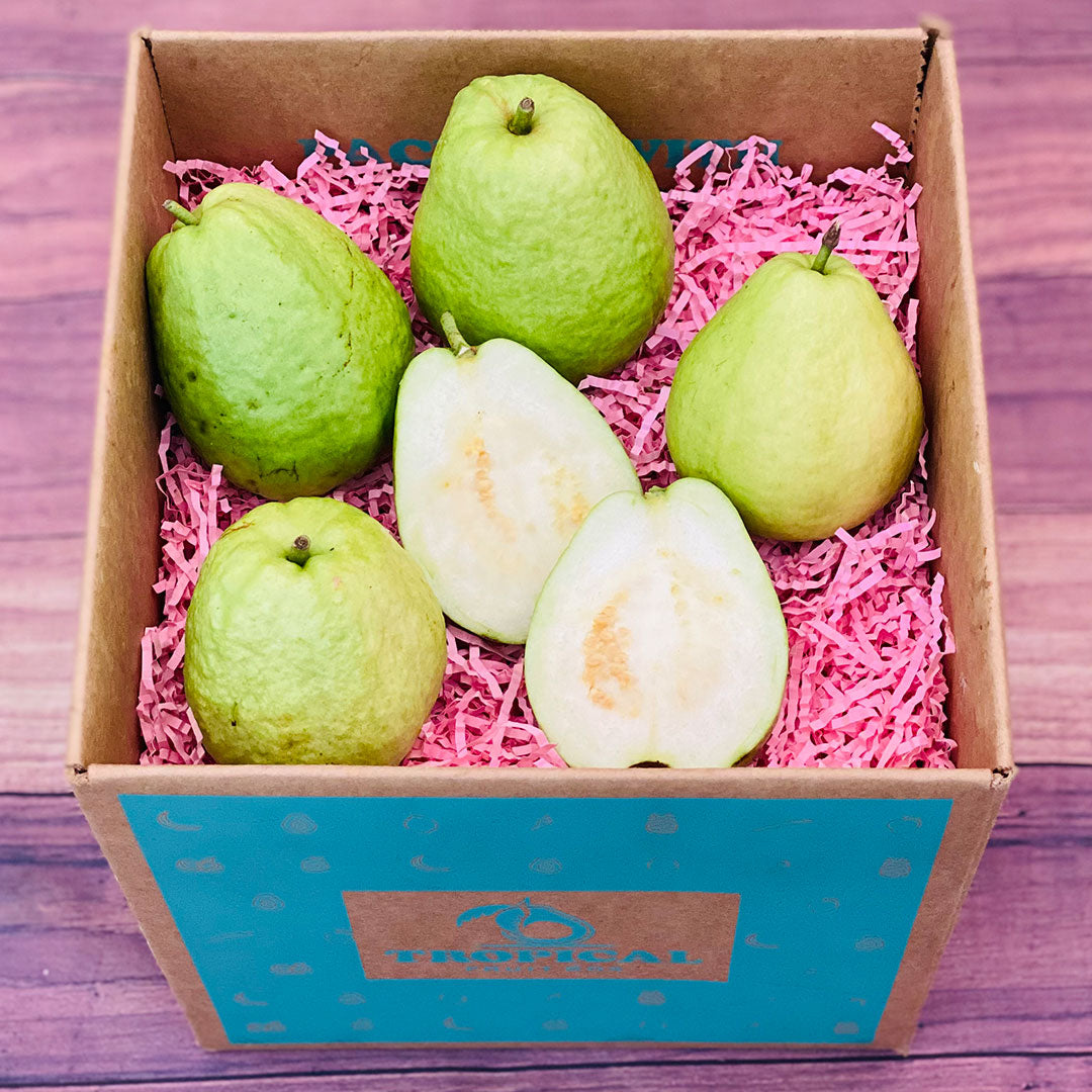 China White Guava Fruit BoxSmall (3 Pounds) 