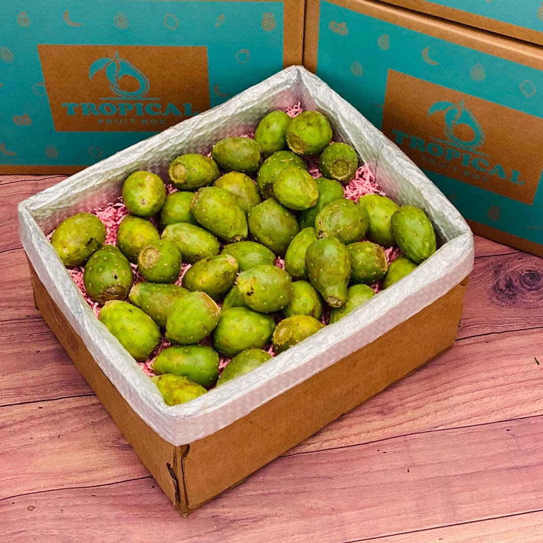 Green Cactus Pear | Prickly Pear BoxLarge (8 Pounds) 