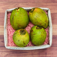 Thumbnail for Green Coconut Box Coconuts Tropical Fruit Box 4 Green Coconuts 