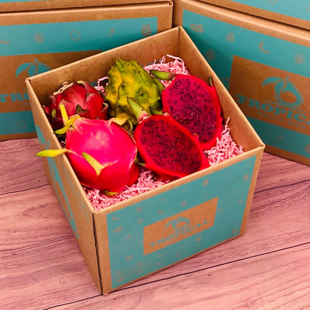 Red Flesh Dragon Fruit | Pitahaya Box Specialty Box Tropical Fruit Box Small (3 Pounds) 