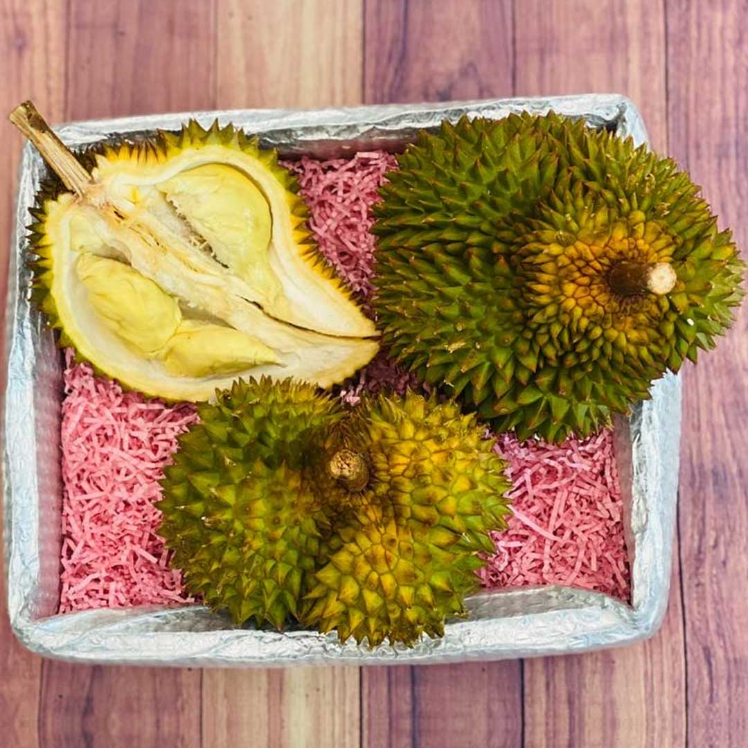 Durians in a box