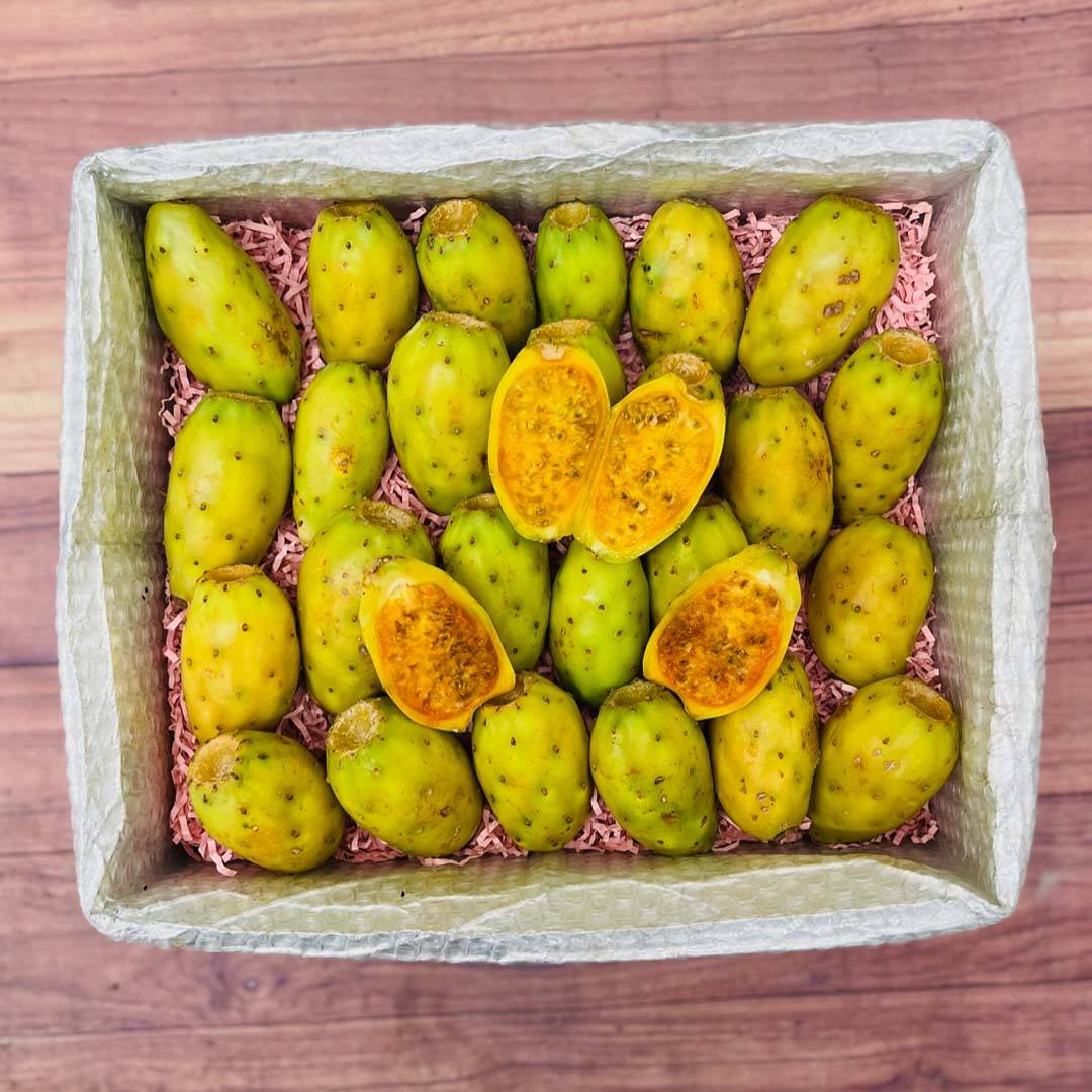 fruit of prickly pear cactus Yellow Cactus Pear Box